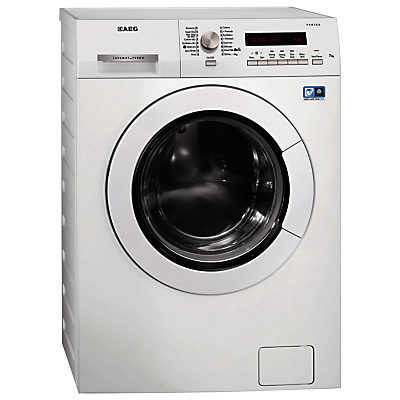 AEG L75670WD Washer Dryer, 7kg Wash/4kg Dry Load, A Energy Rating, 1600rpm Spin, White AEG L75670WD Washer Dryer, 7kg Wash/4kg Dry Load, A Energy Rating, 1600rpm Spin, White